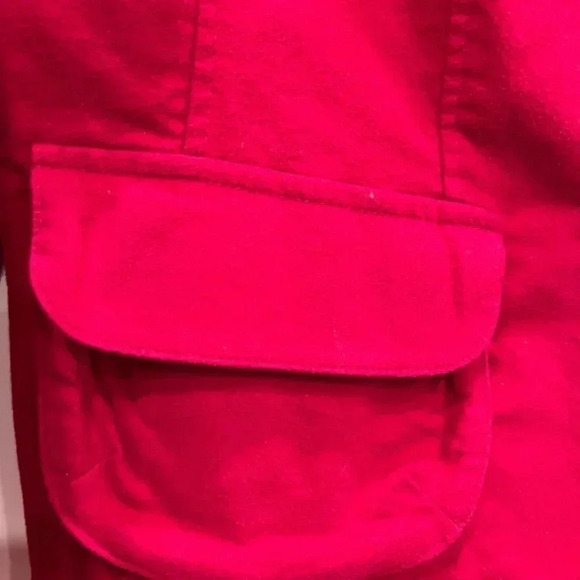 Lands' End Fleece Blazer Size 10 Raspberry - Picture 2 of 11